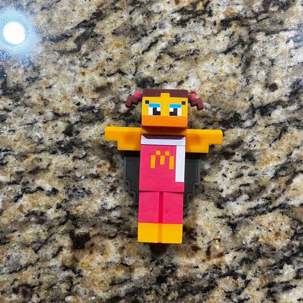McDonalds Happy Meal Birdie the Early Bird Minecraft Style Block Figure Toy